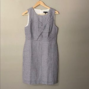J Crew Blue Checkered Shift Dress